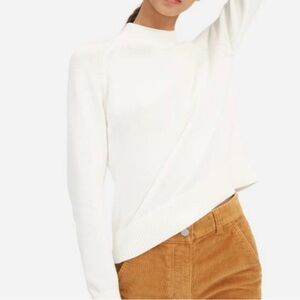 Everlane Cotton Mockneck Crop sweater M